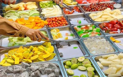 Khay GN sử dụng đựng topping quán trà sữa