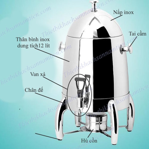 Bình Hâm Trà Cà Phê Inox 12 Lít AT80012