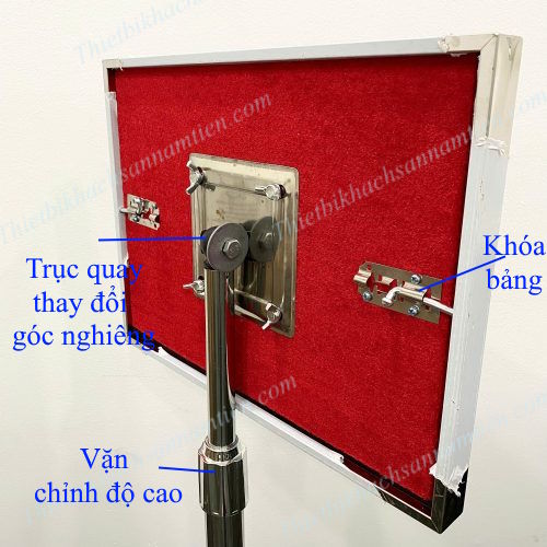 Bảng Thông Tin A4 Inox Trắng Tăng Giảm Chiều Cao NT0107061