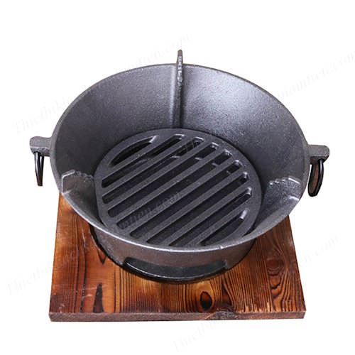 Bếp Gang Nướng Than Hoa, Cồn Cho Nhà Hàng BBQ 26cm, 23cm