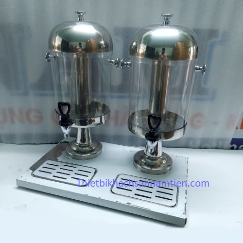 Bình đựng nước trái cây inox 2 ngăn