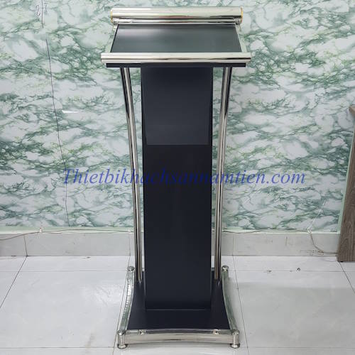 Bục Phát Biểu Inox Gỗ Giá Rẻ Màu Đen