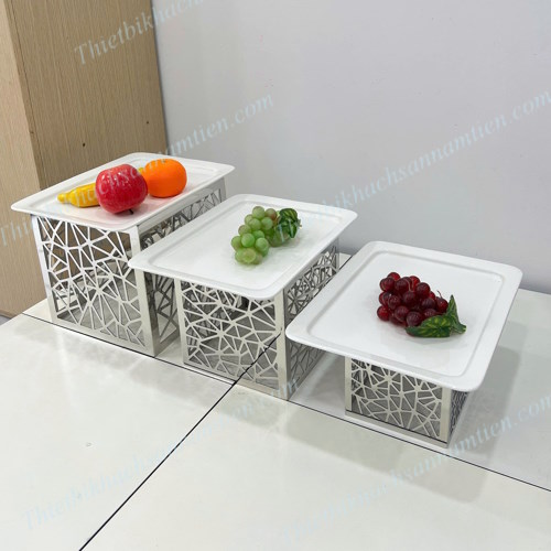 Chân Đế Inox Trưng Bày Buffet Vuông NT0309153