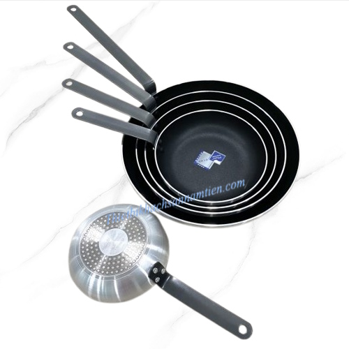 Chảo Chống Dính 2 Đáy Cán Thép Size Ø260 x H48mm