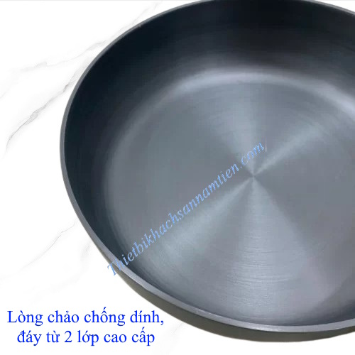 Chảo Chống Dính Mini Cán Gỗ, Đáy Từ Size 20CM