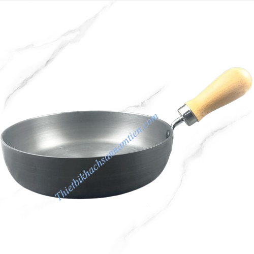 Chảo Chống Dính Mini Cán Gỗ, Đáy Từ Size 20CM