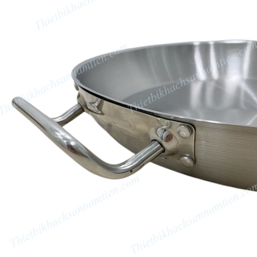 Chảo Inox 3 Đáy 2 Quai Cao Cấp Size 36cm