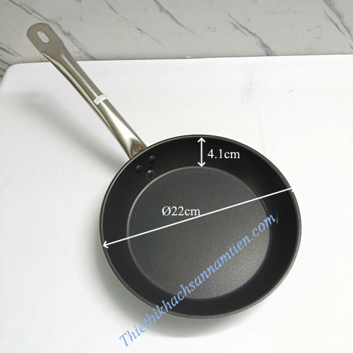 Chảo Inox 3 Đáy Chống Dính Size 22cm x 4.1cm NT0703070