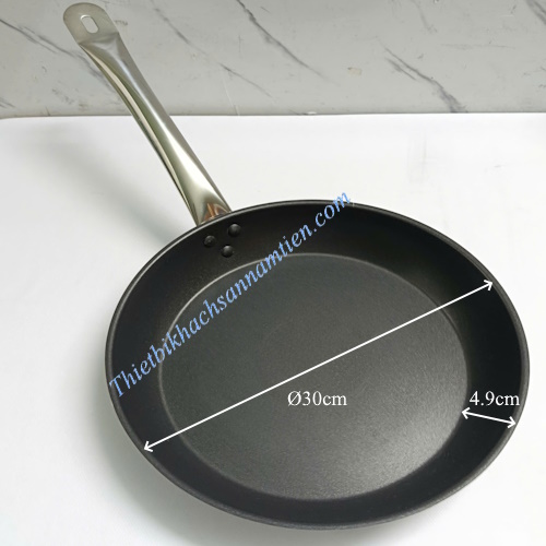 Chảo Inox 3 Đáy Chống Dính Size 30cm x 4.9cm NT0703074