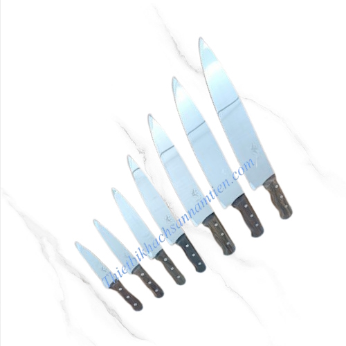 Dao Bếp Inox Cán Gỗ Cao Cấp 11