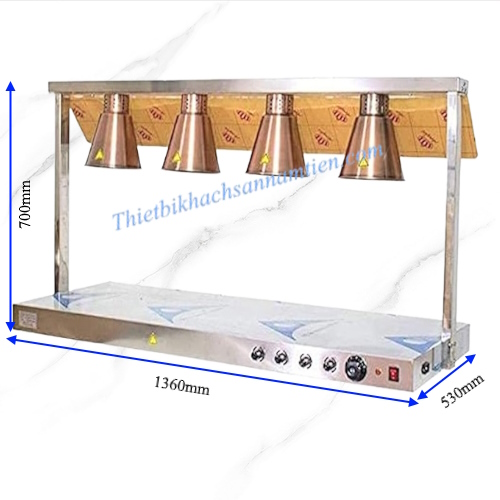 Đèn Hâm Nóng Thức Ăn 4 Bóng Đồng NT0303064