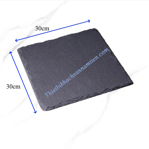 Đĩa Đá Đen, Tấm Đá Phiến Đen Vuông [300*300*8mm] NT0310046