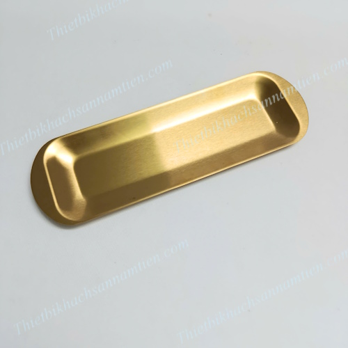 Dĩa Inox, Khay Inox Mạ Vàng Trang Trí Trưng Bày Thức Ăn NT0416065