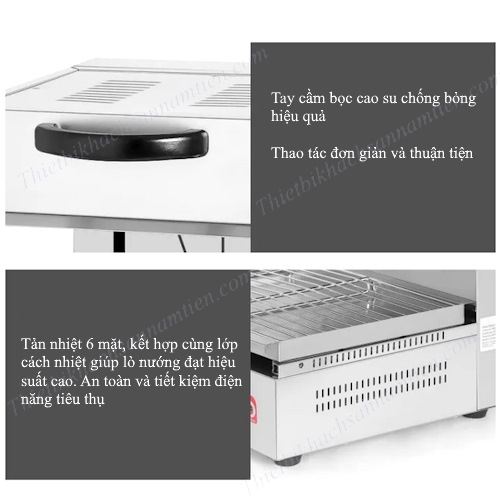 Lò Nướng Điện ESL-800, Lò Nướng Công Nghiệp Không Khói