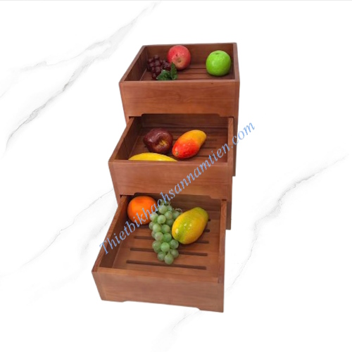 Giá Kệ Buffet 3 Tầng Gỗ Tự Nhiên Cao Cấp NT0309162