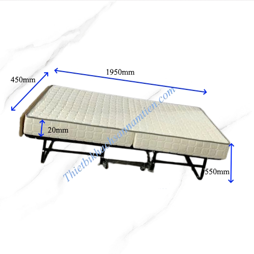 Giường Phụ Extra Bed Gấp Gọn Khách Sạn Nệm Mút 20cm NT0208015