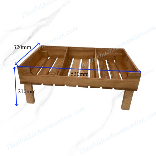Kệ Gỗ Trưng Bày Bánh Mì, Trái Cây 1 Tầng