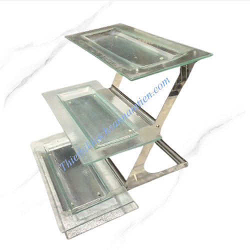 kệ trưng bày thức ăn cao cấp 3 tầng NT0309004