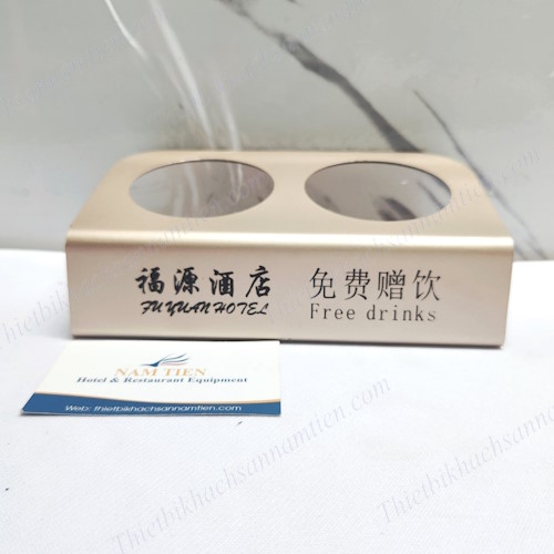 Khay Amenities Màu Vàng Đồng - Đựng Đồ Tiêu Hao Khách Sạn