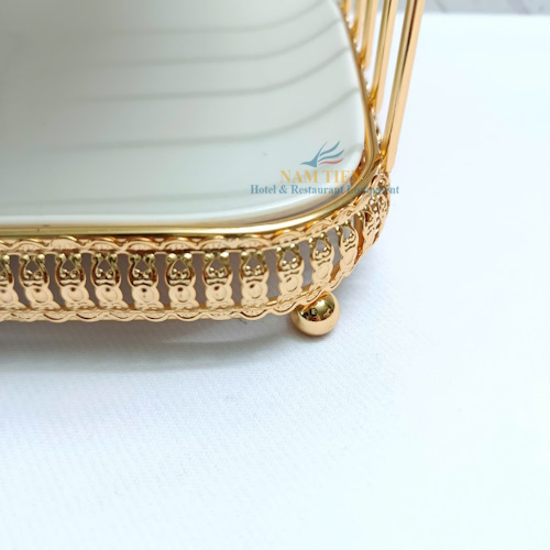 Khay Kệ Bánh Chữ Nhật 3 Tầng Dĩa Sứ NT0309136