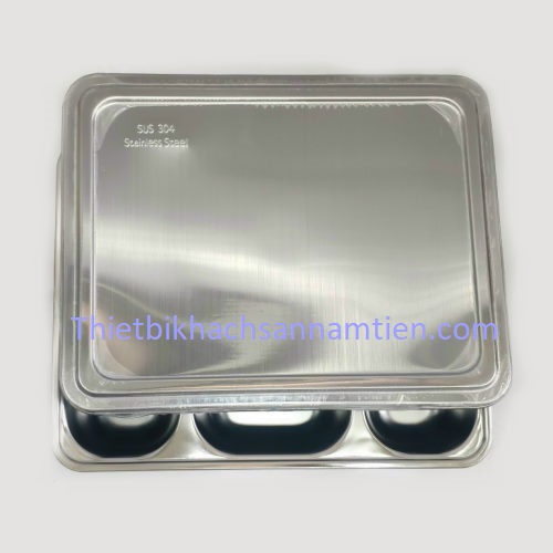 Khay Đựng Cơm 5 Ngăn Inox 304 NTKC003