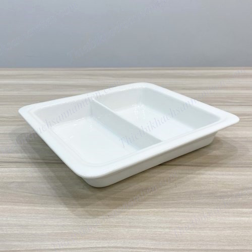 Khay GN Sứ 2/3 2 Ngăn NT0316007
