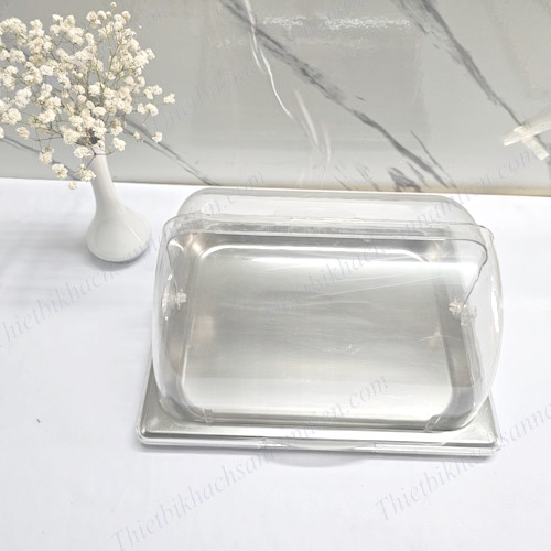 Khay Inox Trưng Bày Thức Ăn Tiệc Buffet Nắp PC Sâu 25mm NT0310017