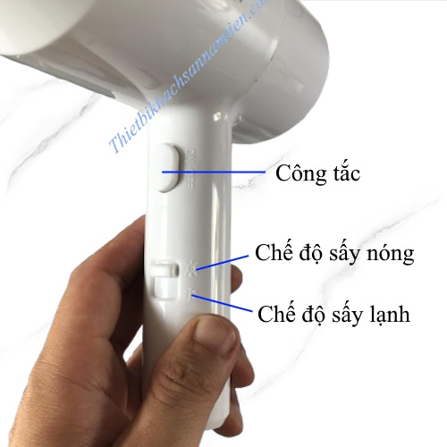 Máy Sấy Tóc Khách Sạn Gắn Tường Màu Trắng NT0213116