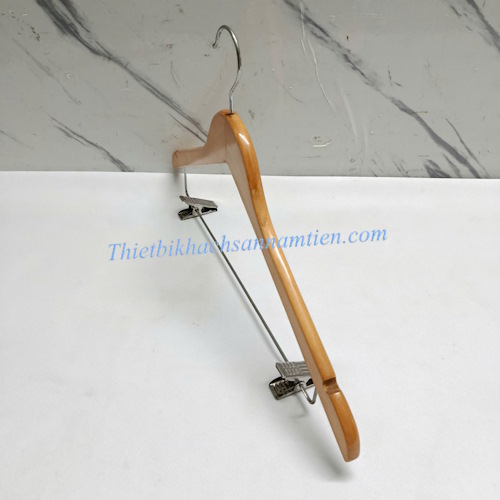 Móc Áo Gỗ Có Kẹp 12mm Màu Gỗ NT0206127