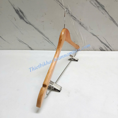 Móc Áo Gỗ Có Kẹp 12mm Màu Gỗ NT0206127