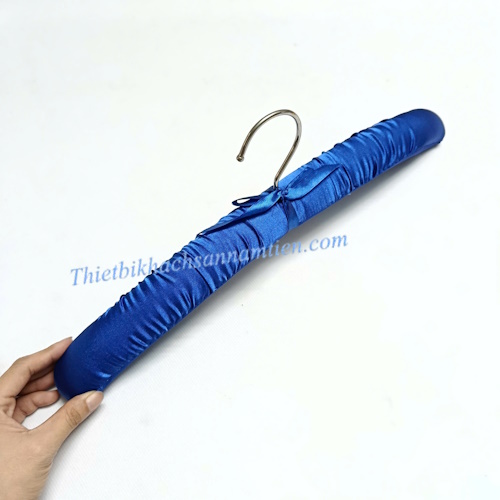 Móc Áo Lụa Satin Màu Xanh Dương NT0206123