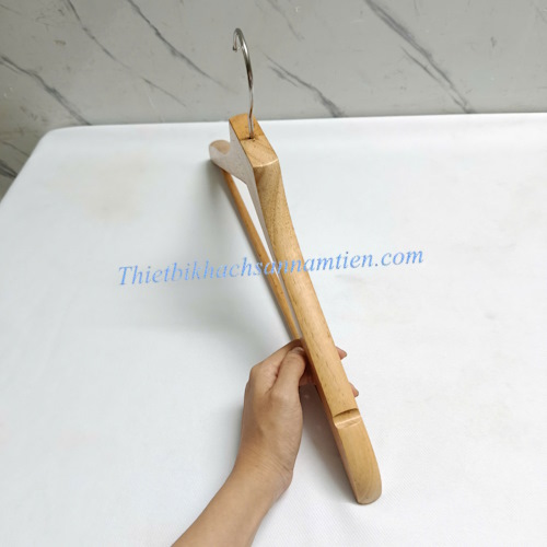 Móc Áo Quần Gỗ Dày 20mm Màu Gỗ Tự Nhiên NT0206131