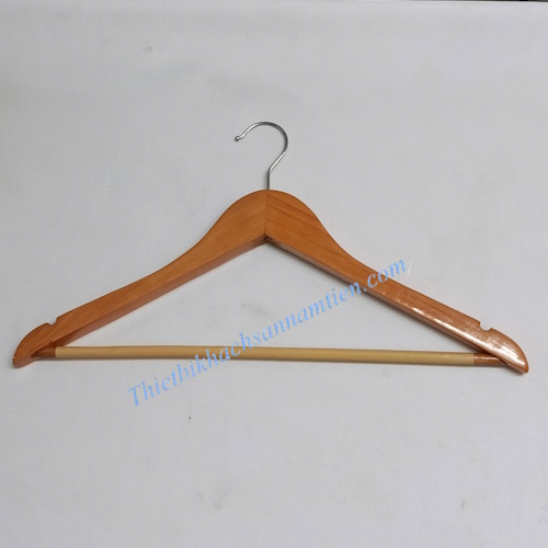 Móc Quần Áo Gỗ 12mm Màu Gỗ Tự Nhiên NT0206128