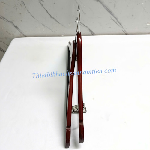 Móc Quần Áo Gỗ Màu Nâu Có Kẹp 12mm NT0206130