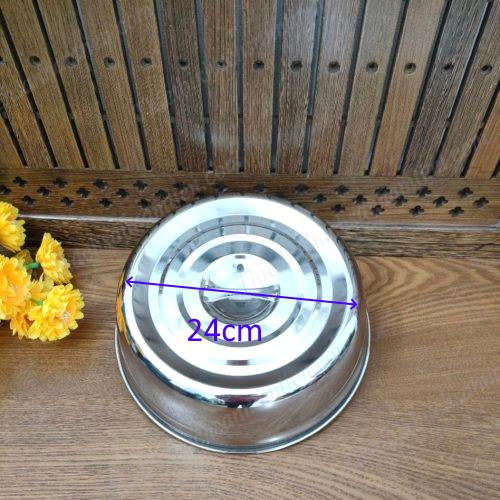 Nắp ĐậyThức Ăn Inox Có Tay Cầm Size 24Cm NT0311013