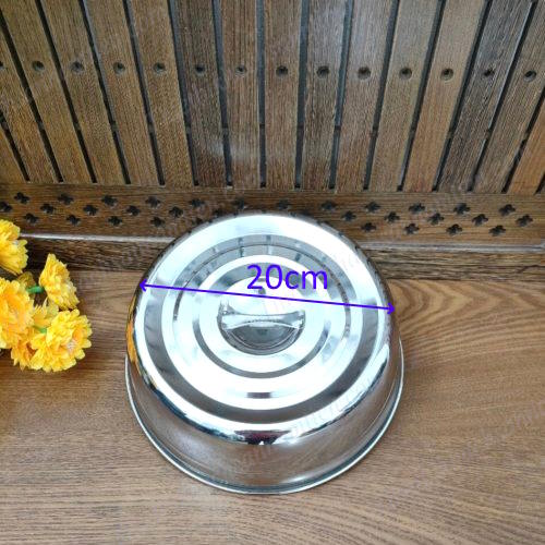 Nắp ĐậyThức Ăn Inox Có Tay Cầm Size 20Cm NT0311014