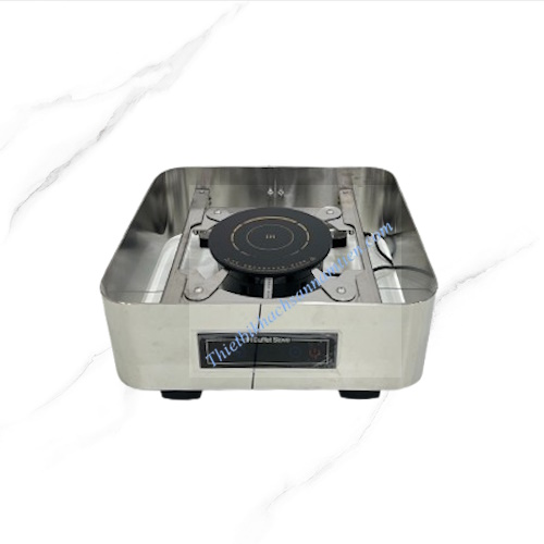 Nồi Hâm Buffet Điện Vuông Inox 304 Bảng Điều Khiển Cảm Ứng Chân Thấp