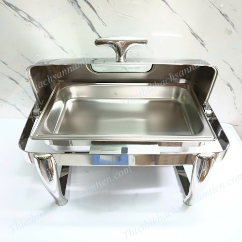 Nồi Hâm Buffet Hình Chữ Nhật Nắp Kính NT0301049