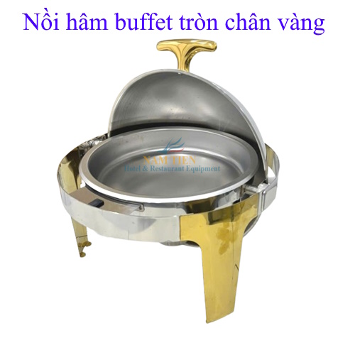 Nồi Hâm Buffet Tròn Inox Vàng NT0301052