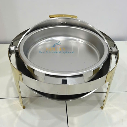 Nồi Hâm Buffet Tròn Inox Vàng NT0301052