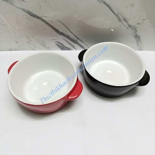 Nồi Sứ Mini Không Nắp, Chén Sứ Tròn Decor Buffet