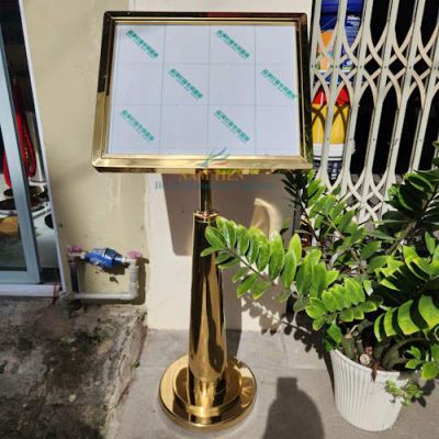 Bảng Chỉ Dẫn Thông Tin Inox Vàng NT0107013