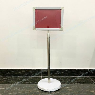 Bảng Thông Tin A4 Inox Trắng Tăng Giảm Chiều Cao NT0107061