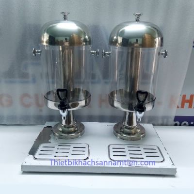 Bình Đựng Nước Trái Cây Inox 2 Ngăn