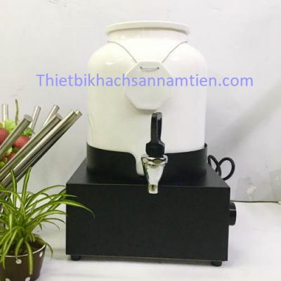 Bình Hâm Trà Caphe Sữa Sứ Trắng NT0313013