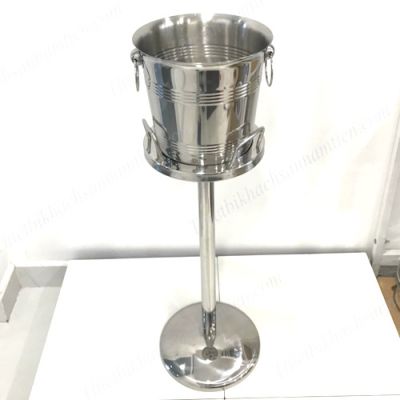 Bộ Xô Inox 10 Lít Kèm Chân Đế Đựng Đá Ướp Lạnh Rượu Bia NT0601038