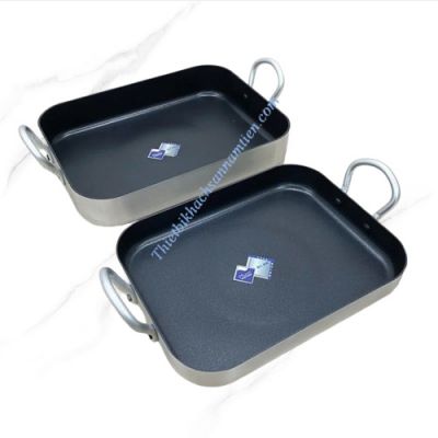 Chảo Chống Dính Chữ Nhật 2 Quai Cầm Trung NT0703058 (400x300mm)