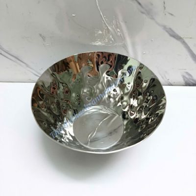 Dĩa Inox Tròn Trưng Bày Thức Ăn Size 16Cm 
