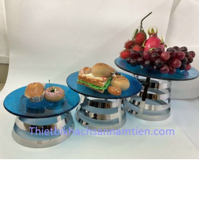 Chân Đế Inox Trưng Bầy Buffet Hình Tròn NT0309054