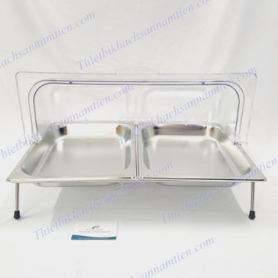 Kệ Để Khay Inox 1/2 Trưng Bày Thức Ăn 